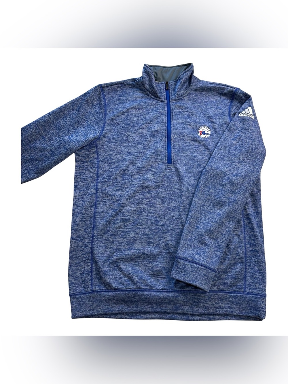 Adidas Philadelphia 76ers NBA 1/4 Zip Fleece Pullover Jacket Team Issued Men’s L